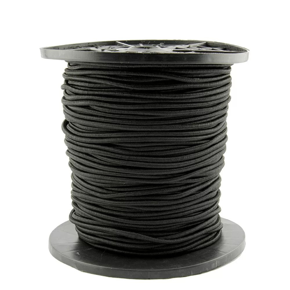 Erickson Manufacturing Roll of Black Bungee Cord - 5/16" - SOLD BY THE FOOT