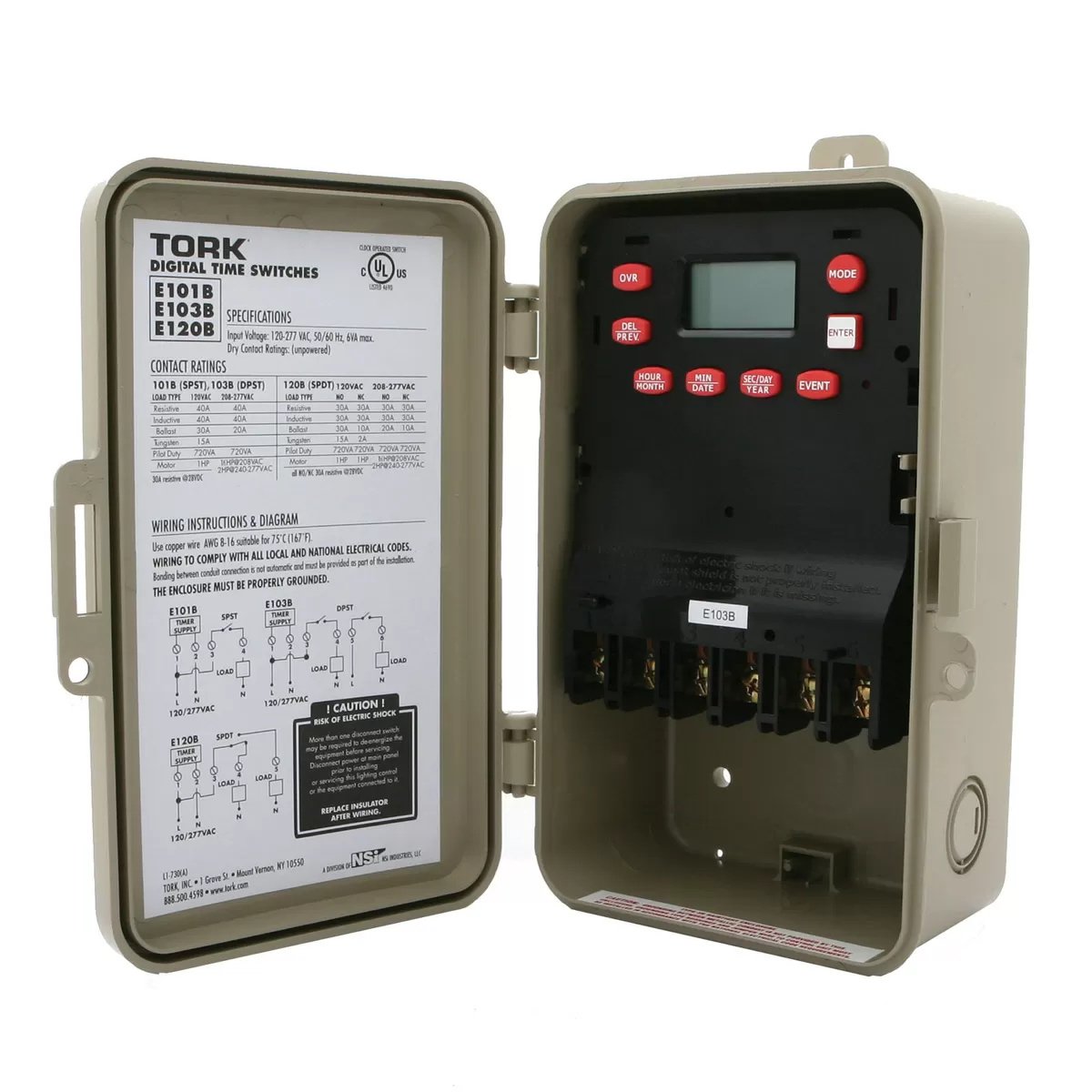 NSI TORK® 24-Hour Digital Timer