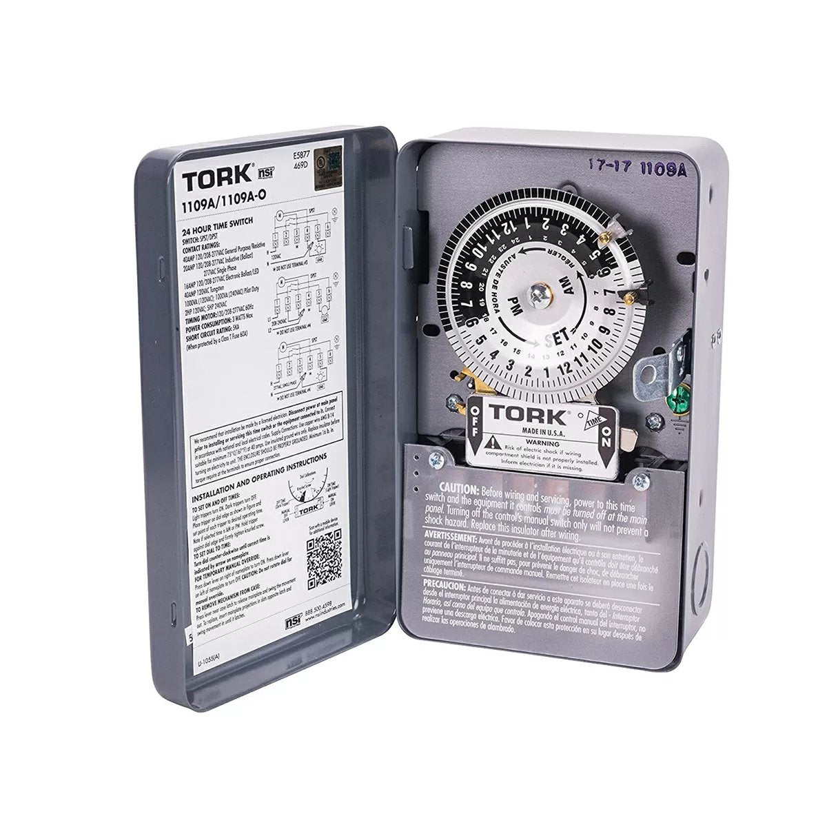 TORK® 24-Hour Mechanical Timer - 120/208-277 Volt