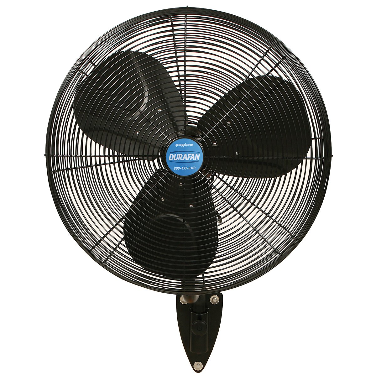 DURAFAN® Indoor/Outdoor Oscillating Wall Mount Fan - 24" Black