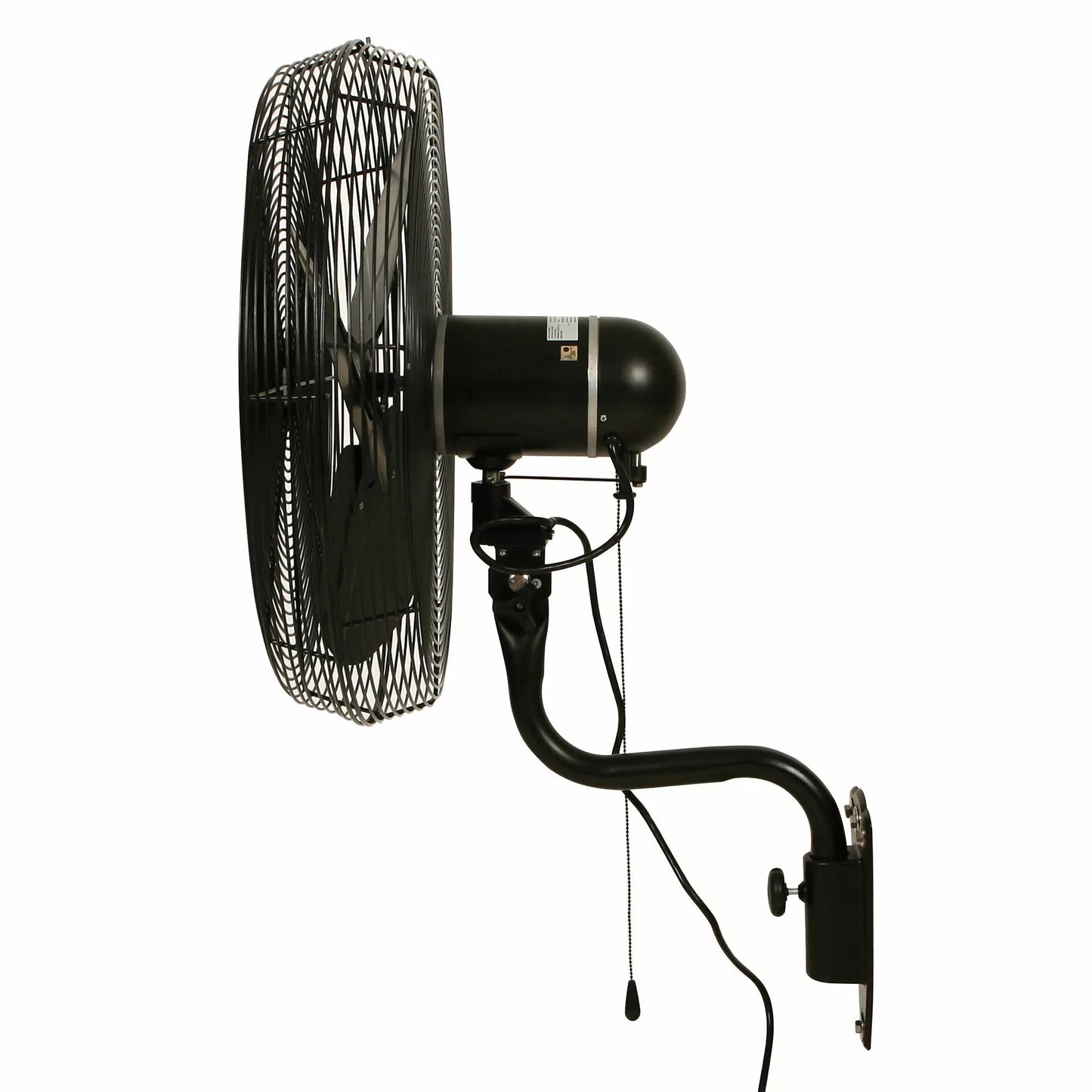 DURAFAN® Indoor/Outdoor Oscillating Wall Mount Fan - 24" Black