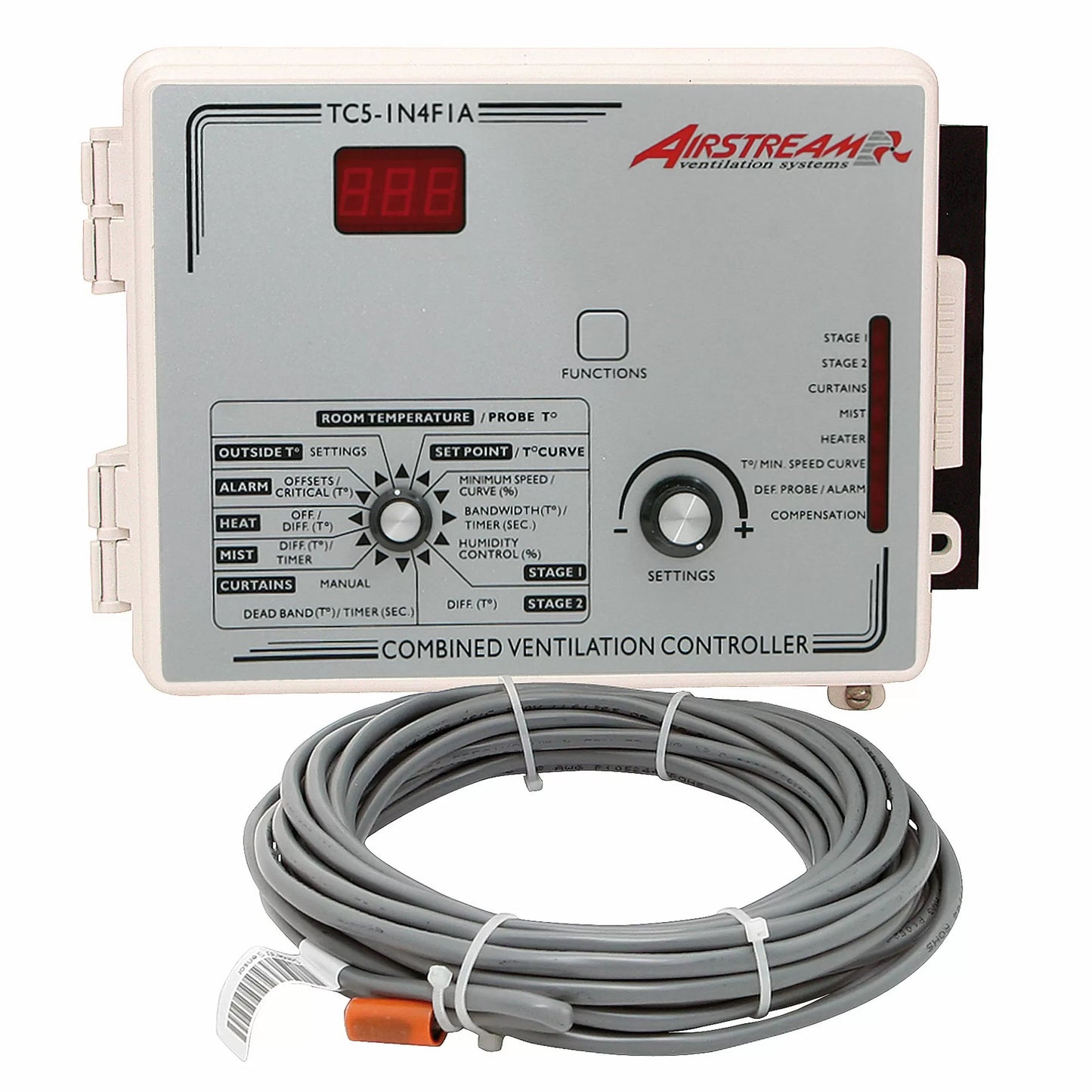 Combo Natural Vent Control (1 Heat) for Airstream TC5 Series