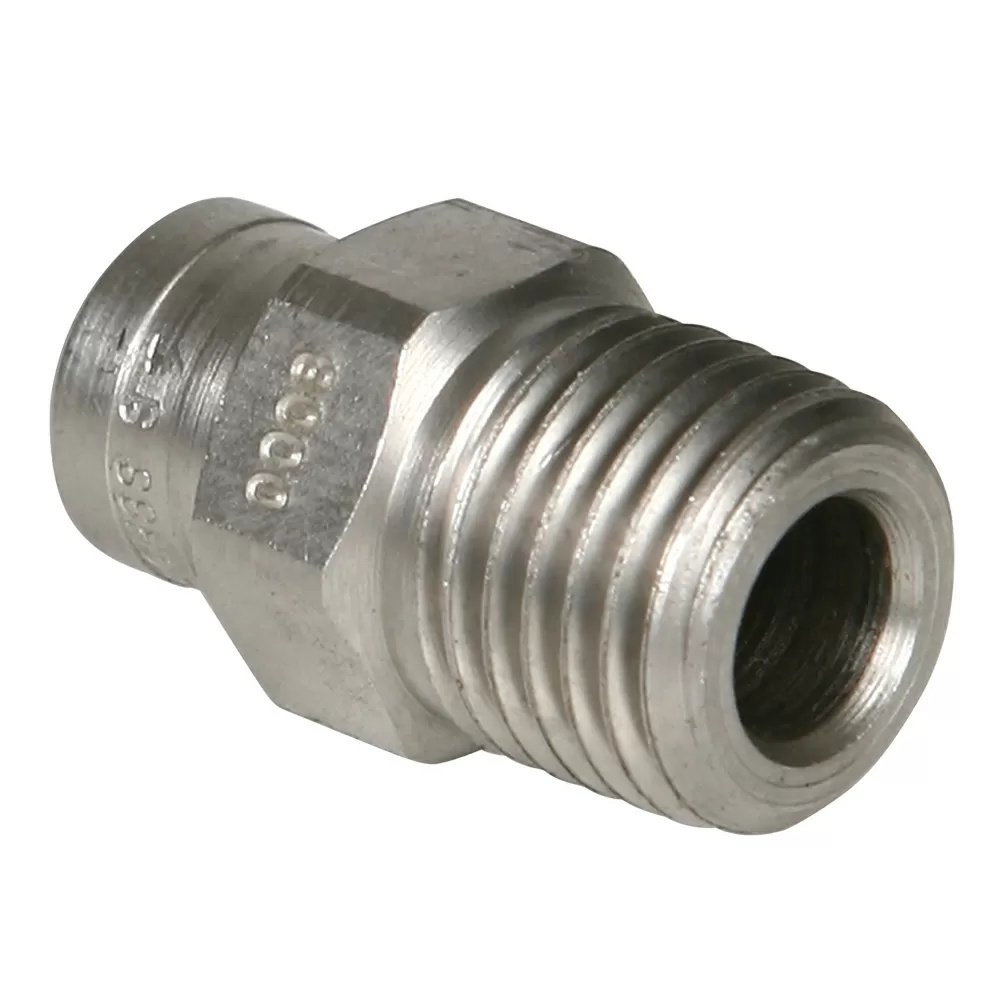 Stainless Steel Power Wash Spray Nozzles - 8 x 0 Degree