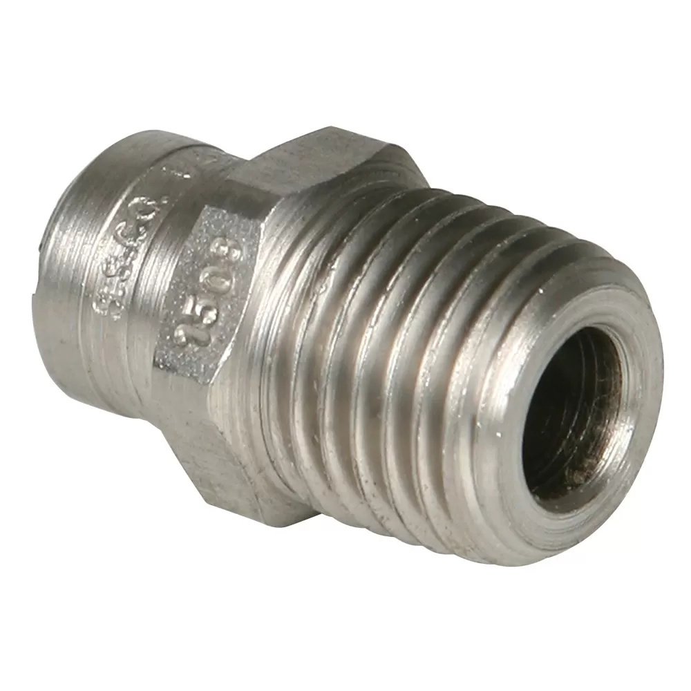 Stainless Steel Power Wash Spray Nozzles - 8 x 15 Degree