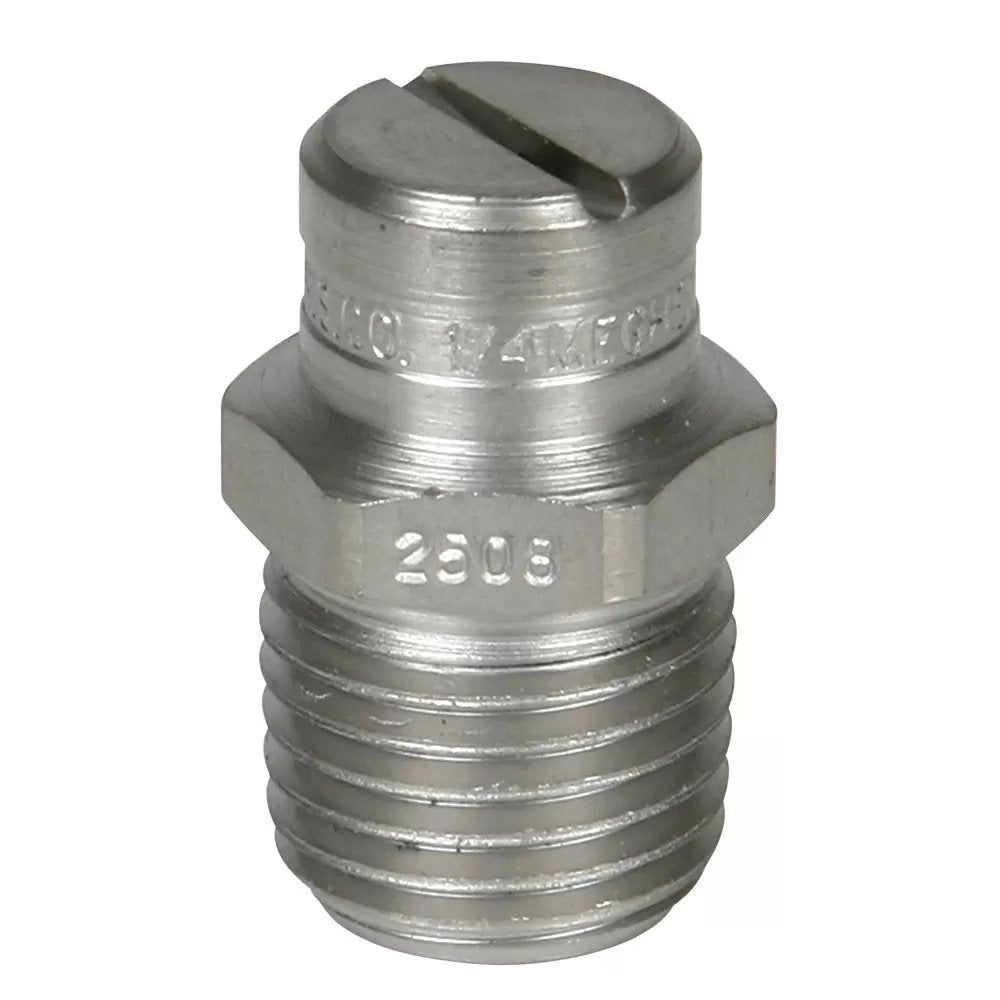 Stainless Steel Power Wash Spray Nozzles - 8 x 25 Degree