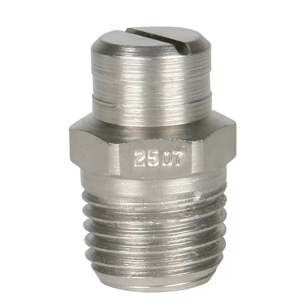 Stainless Steel Power Wash Spray Nozzles - 7 x 25 Degree