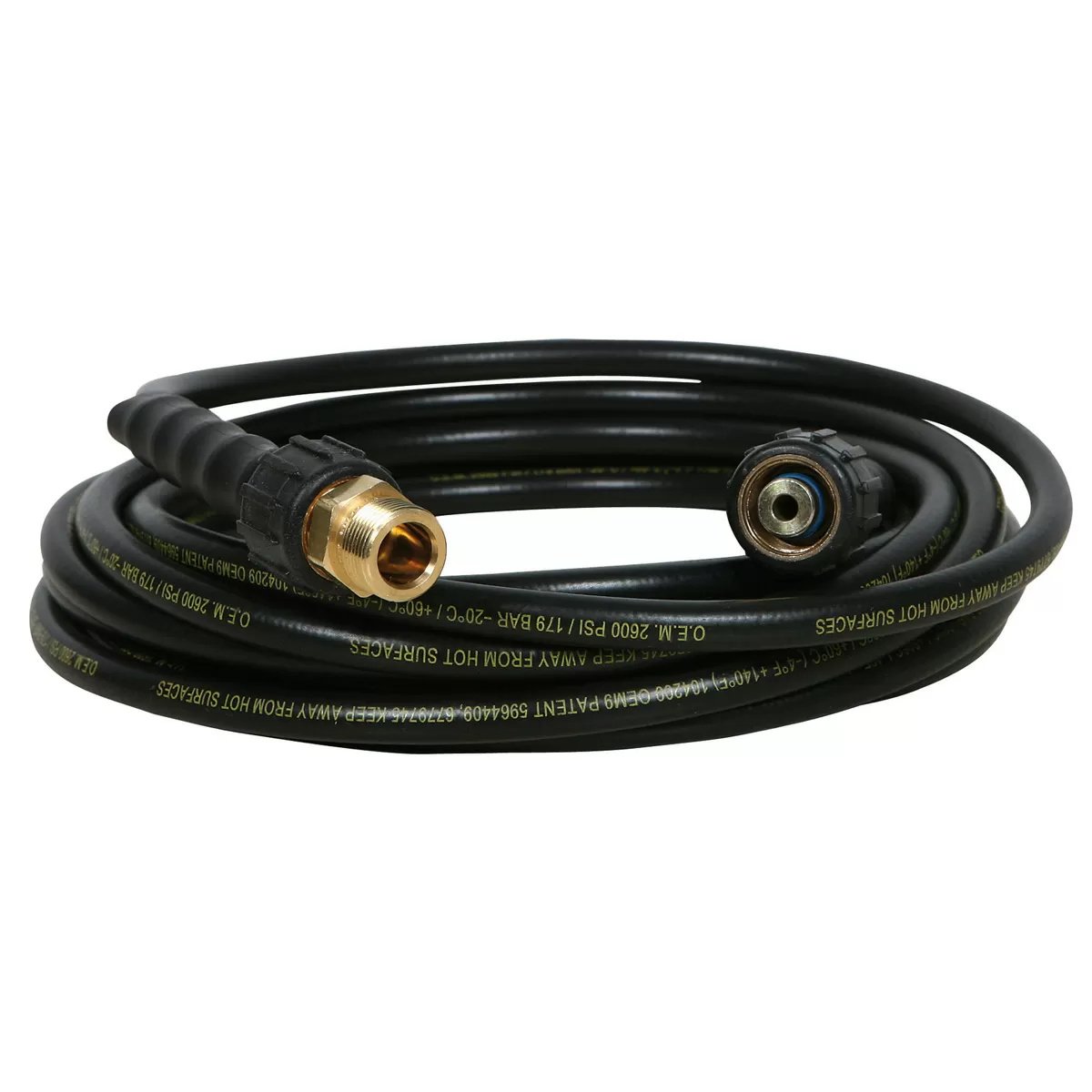 Thermoplastic Pressure Washer Hose - 2600 PSI Metric - 1/4" x 25'