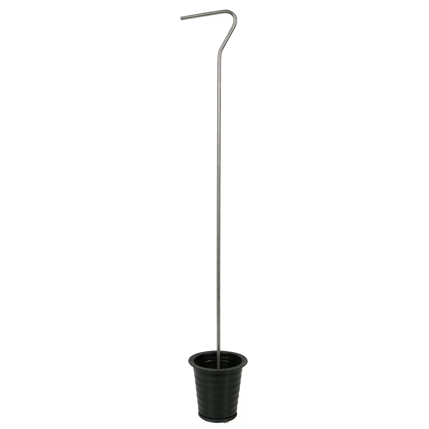 Cup-Style Black Gutter Plug With Stainless Steel Handle - 3"