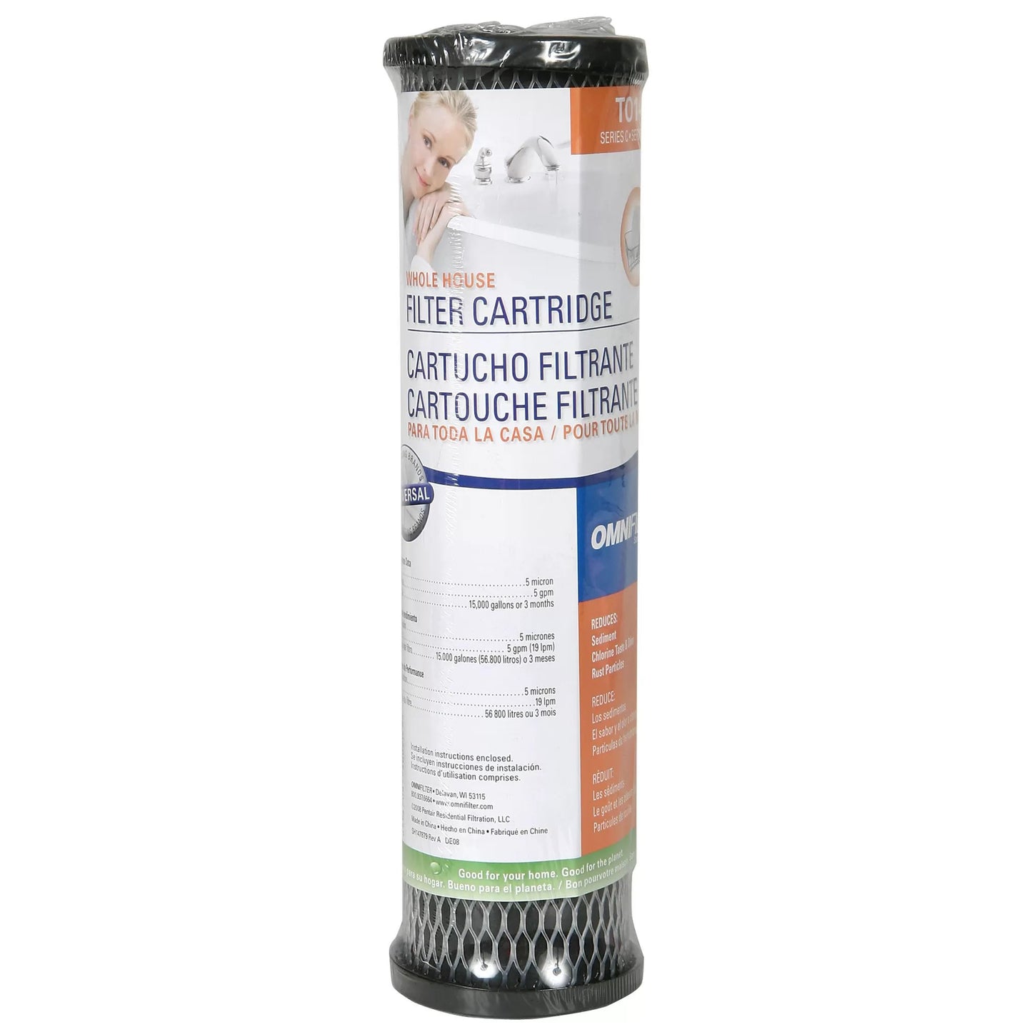 Wound Carbon Charcoal Filter (5 Micron) for 10" Standard Housing