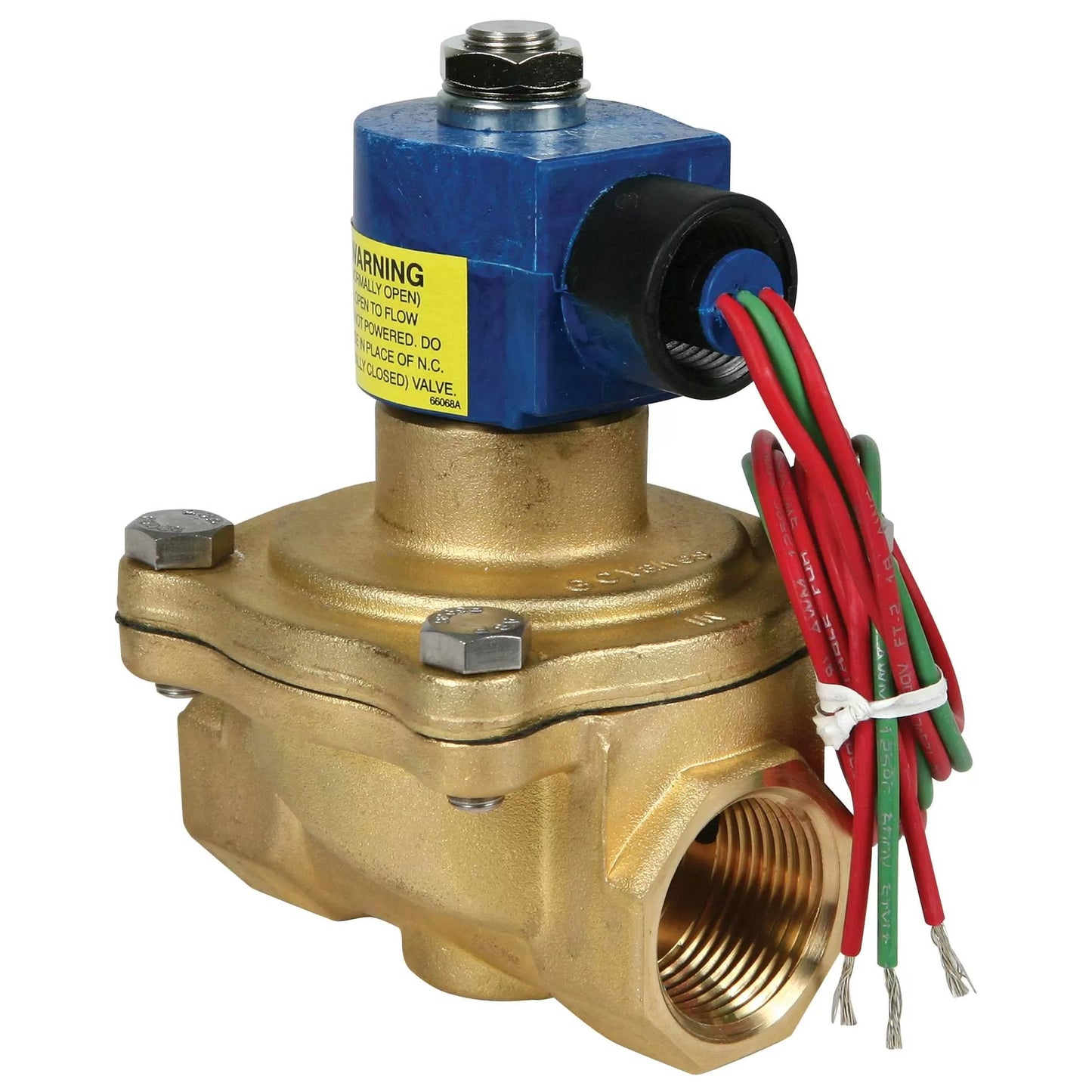 Brass Solenoid Valve - 1" - 120 Volt (Normally Open)