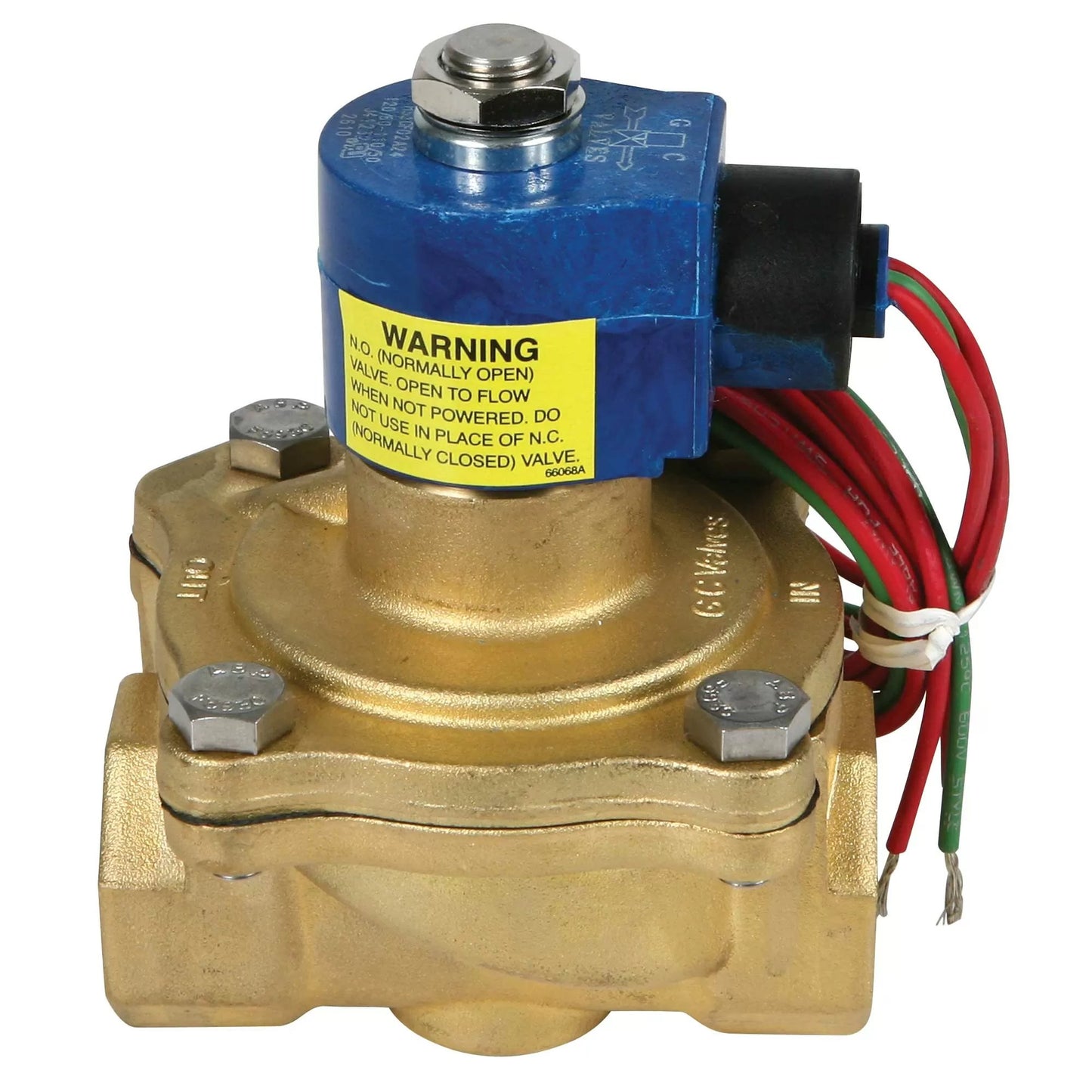 Brass Solenoid Valve - 1" - 120 Volt (Normally Open)