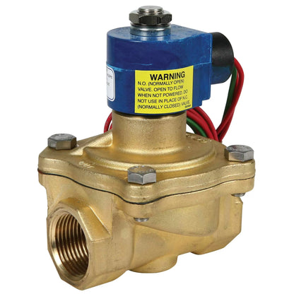 Brass Solenoid Valve - 1" - 120 Volt (Normally Open)