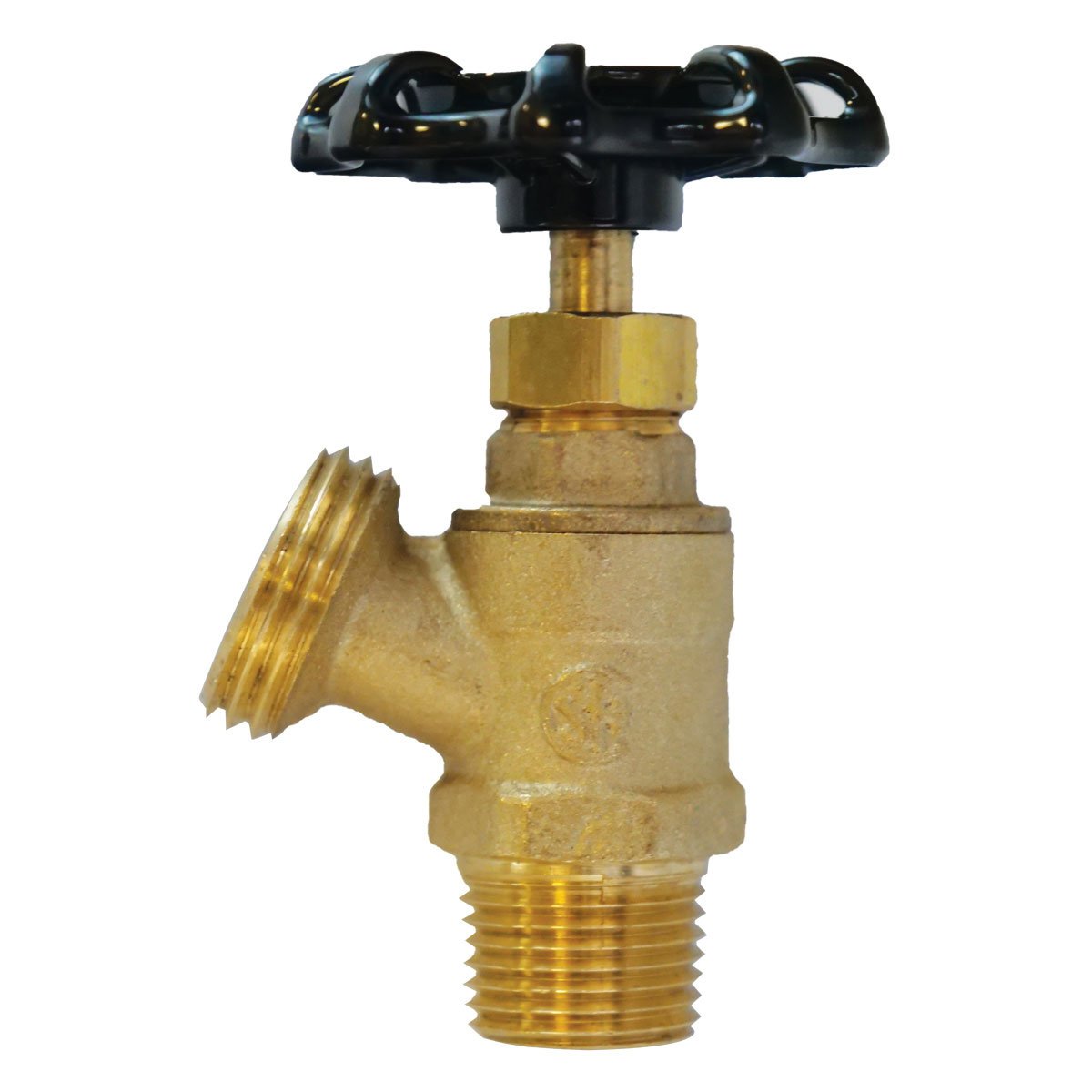 Brass Boiler Drain - 1/2" MPT x 3/4" GHT