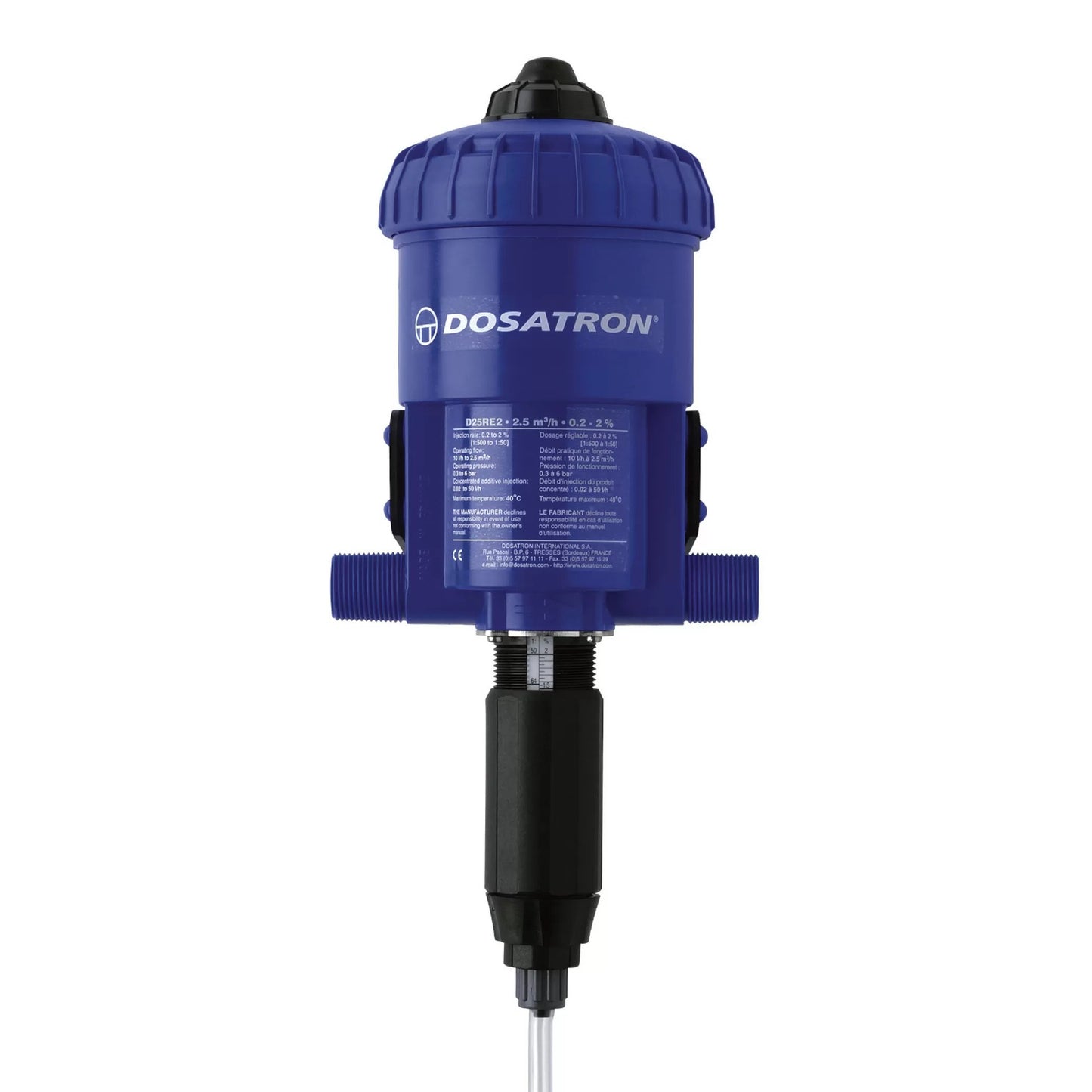 Dosatron® D25RE2 Medicator Without Bypass Top