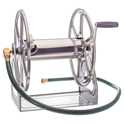 Liberty Garden Dual Mount Stainless Hose Reel