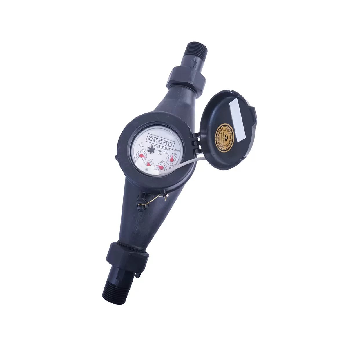 Dilution Solutions® Pulse Output Water Meter - 1"