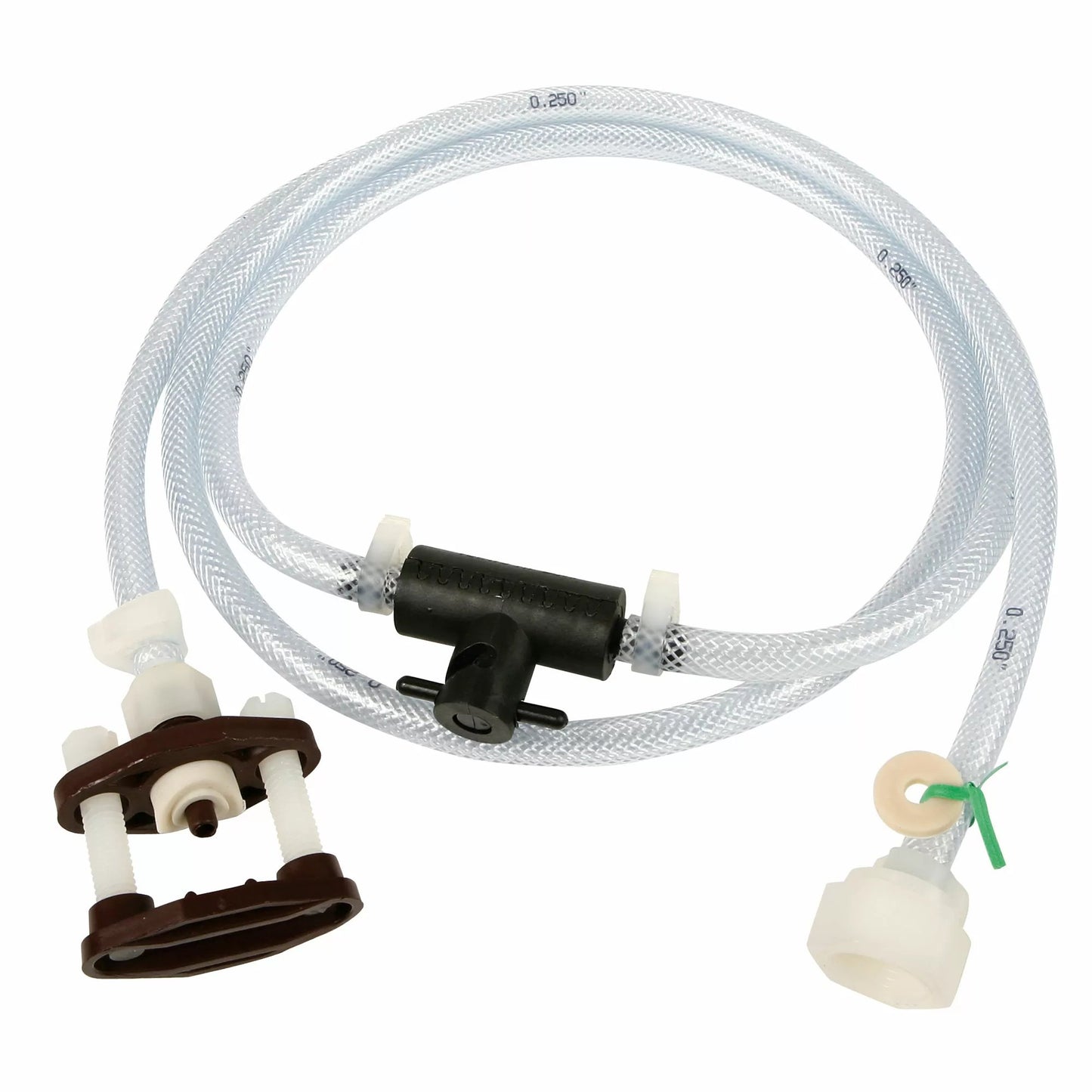 Plumbing Kit with In-Line Shut Off & 6' Clear Hose