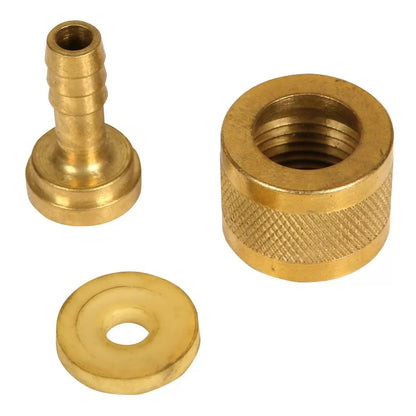 1/2" Brass FMT Adapter with Barb & Washer