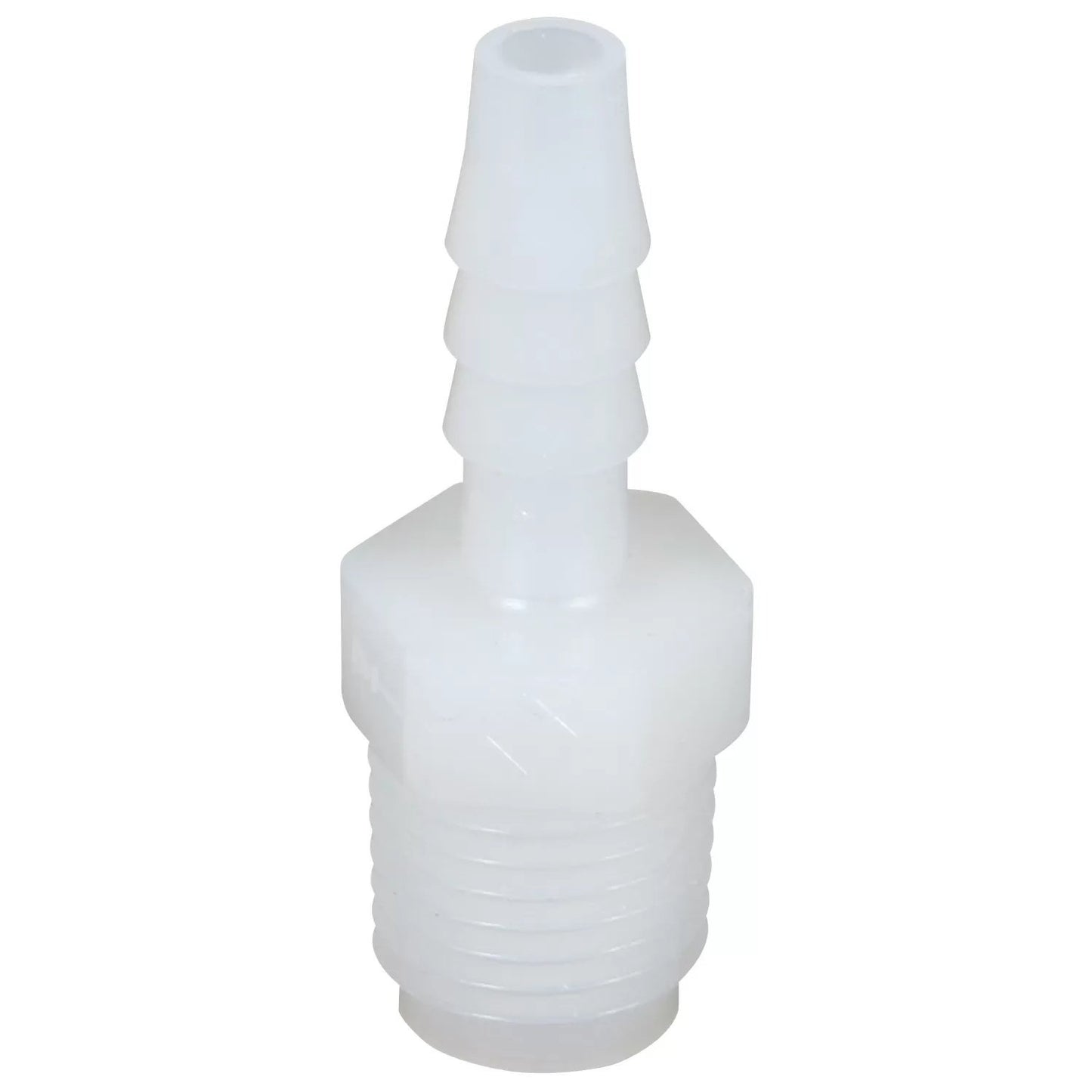 Male Thread x Hose Barb - Nylon Fitting (1/4" MPT x 1/4" HB)