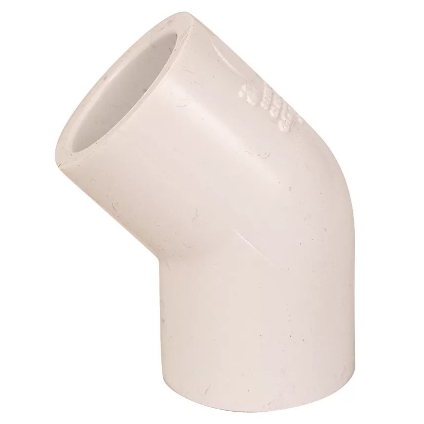 45Вє PVC Elbow (Slip x Slip) - 1/2"