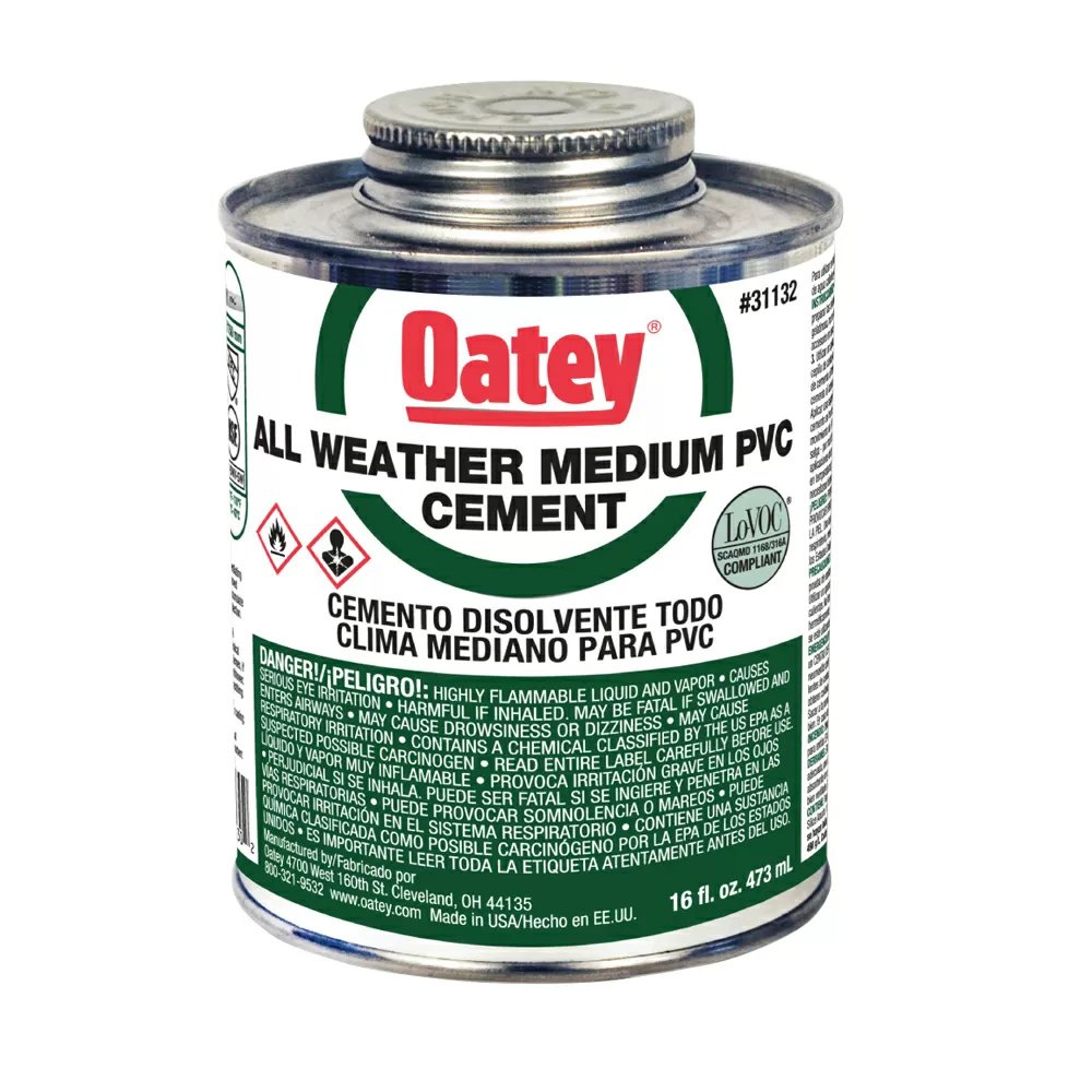 Oatey® All Weather PVC Clear Cement - 16 oz