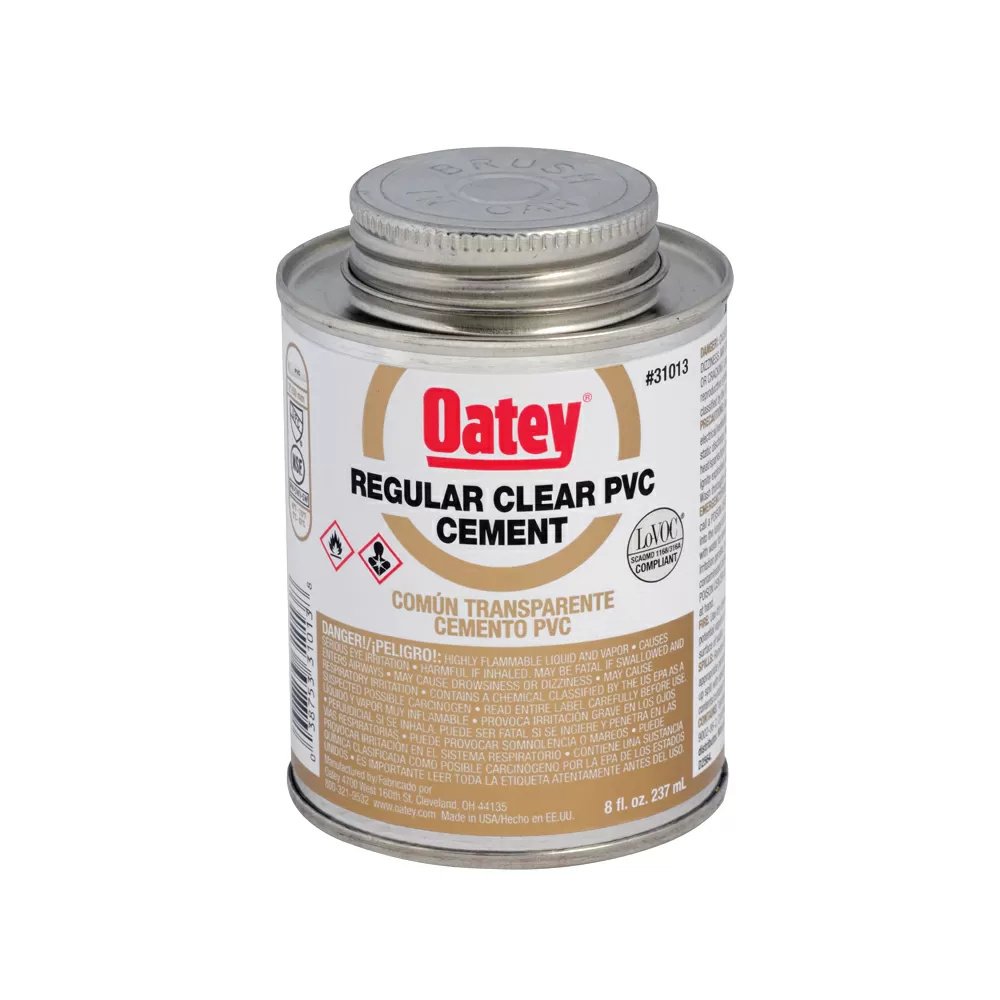 Oatey® Regular Clear PVC Cement - 8 oz