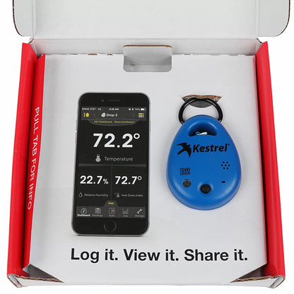 Kestrel® DROP® D2 Wireless Temperature & Humidity Data Logger