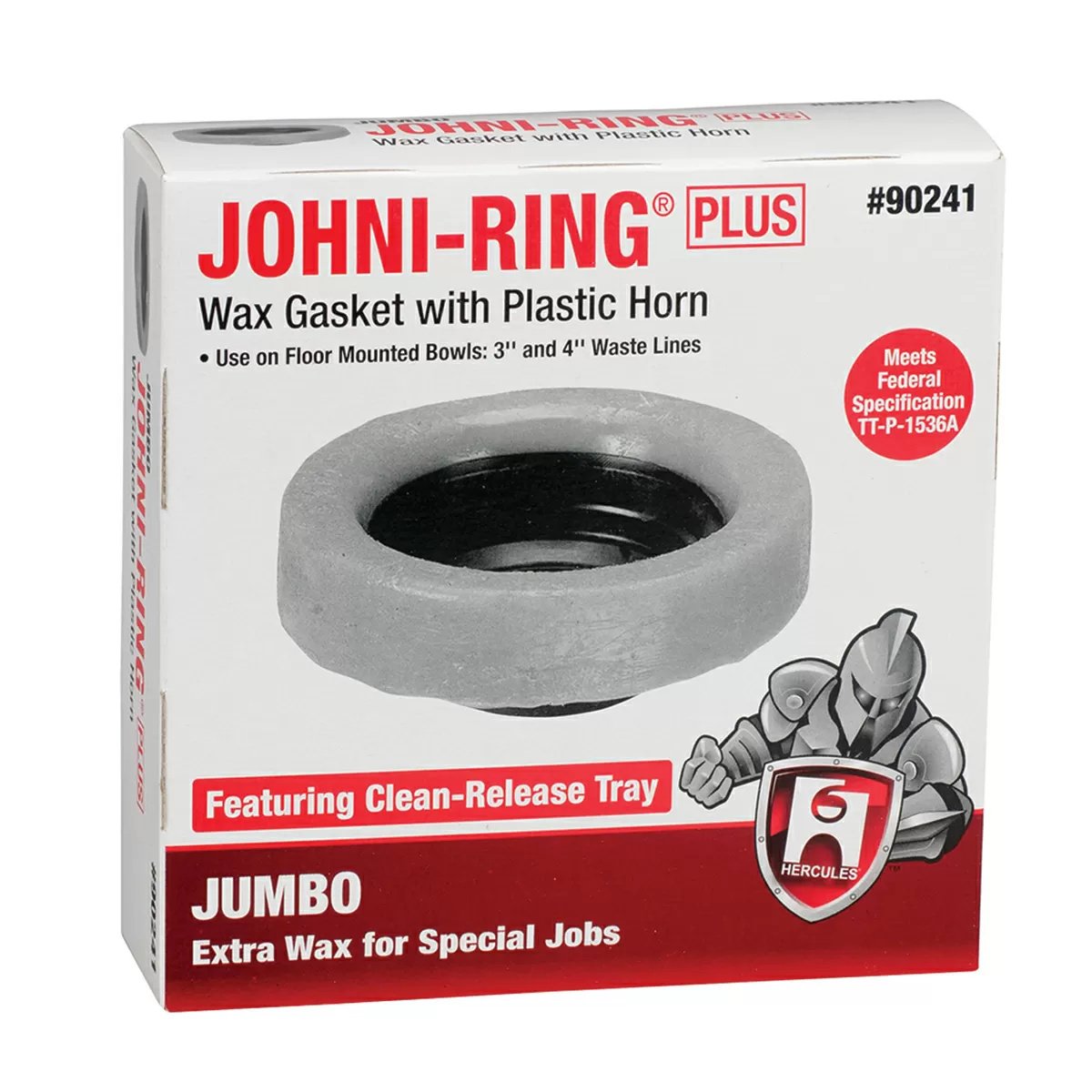 Hercules® Jumbo Johni-Ring® - 3" or 4" Waste Lines