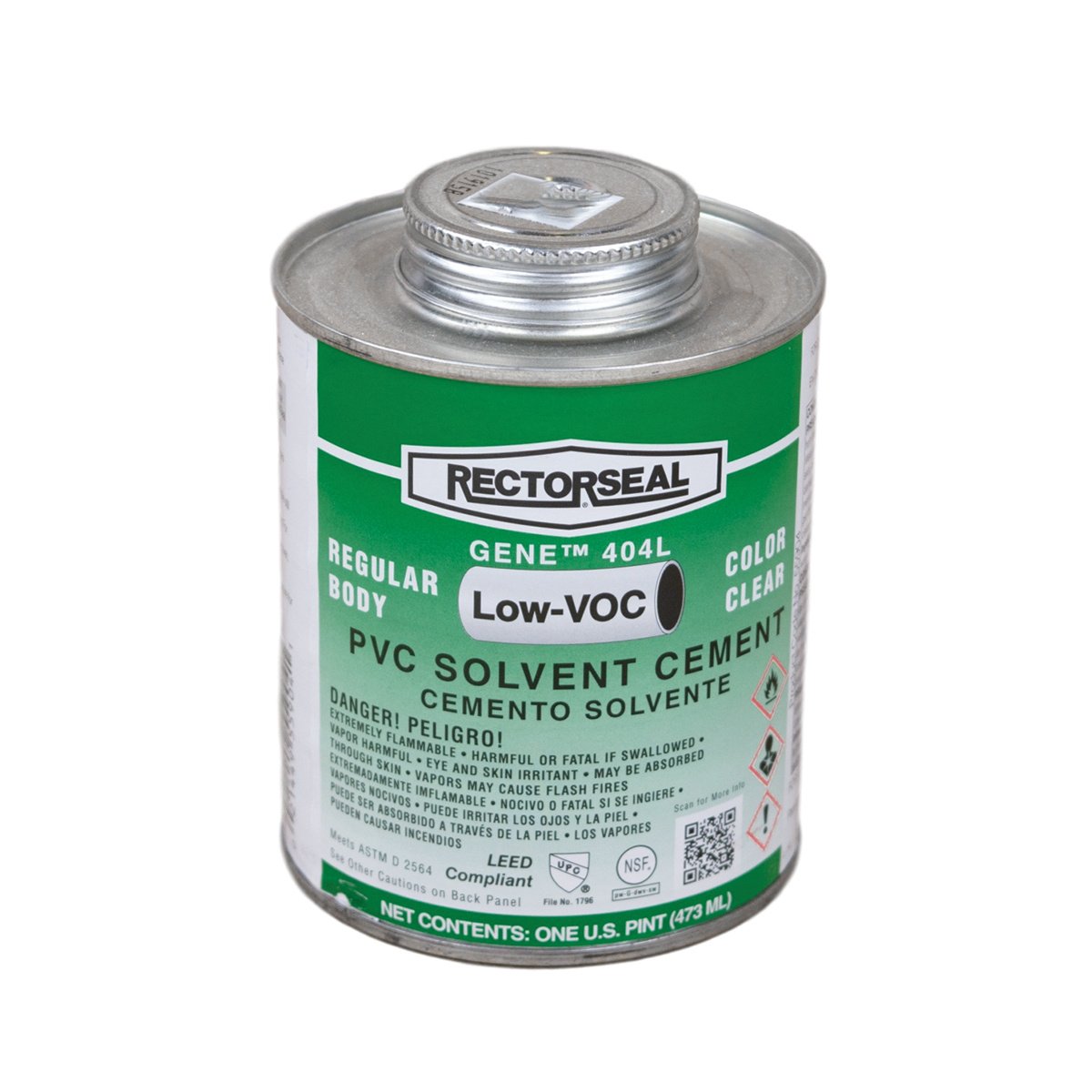 Rectorseal Gene 404L All-Purpose Clear Solvent Cement - 16oz