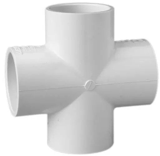 2" PVC Cross (Slip x Slip x Slip x Slip)