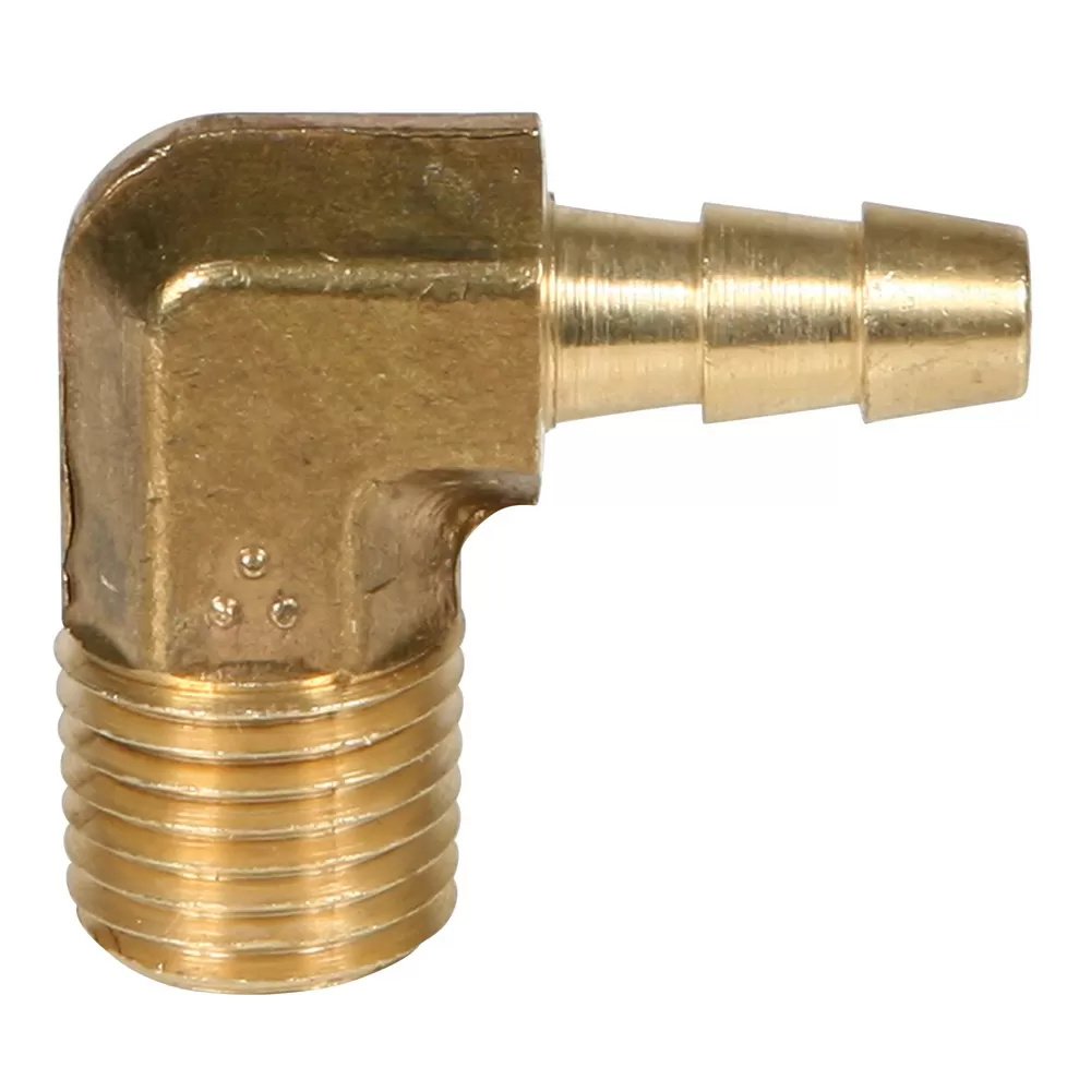 1/4" B x 1/4" NPT Brass Elbow