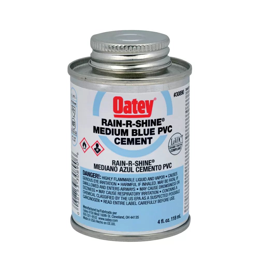 Oatey® Rain-R-Shine® Blue PVC Cement - 4 oz