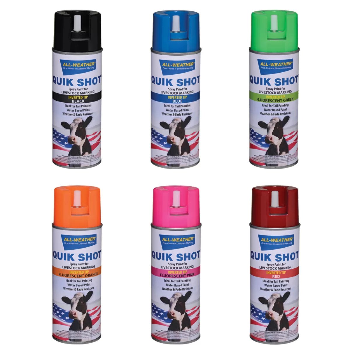 All-Weather® Quik Shot® Inverted Aerosol Marking Paint