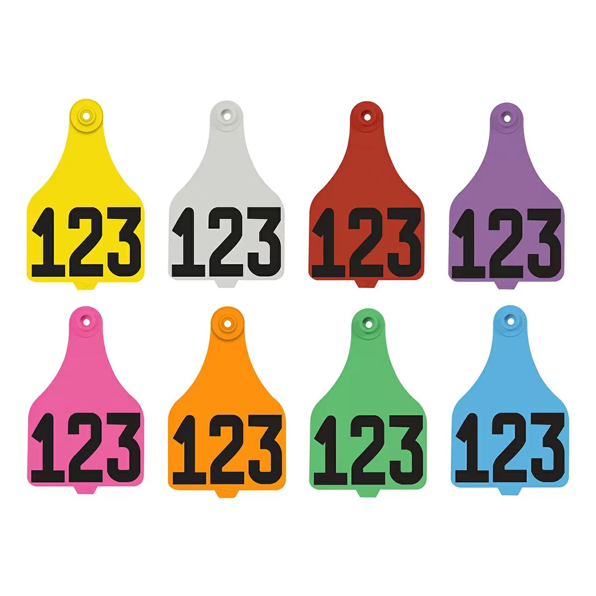 Destron Fearing™ Duflex® X-Large Cattle Numbered Ear Tags - 25/Bag