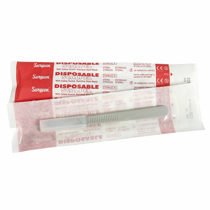 Sterile Disposable Scalpel - #10 Curve Blade Kit -10/Box