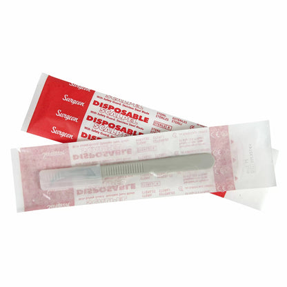 Sterile Disposable Scalpel - #12 Hook Blade Kit -10/Box