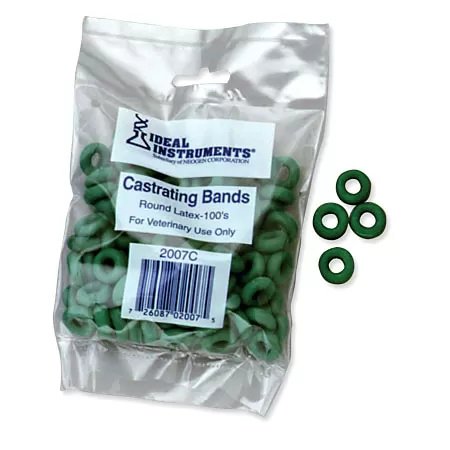 Ideal® Elastrator Bands - 100/Bag