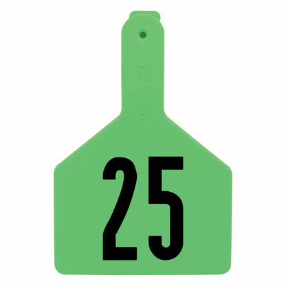 Z Tags® Large Numbered Cattle No-Snag® Ear Tags - 25/Bag