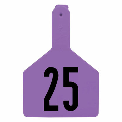 Z Tags® Large Numbered Cattle No-Snag® Ear Tags - 25/Bag