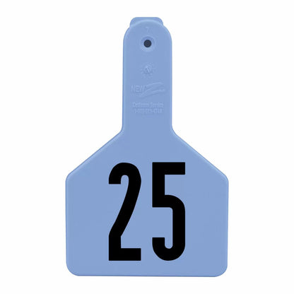 Z Tags® Numbered Long-Neck Calf Ear Tag - No-Snag Tags® - 25/Bag