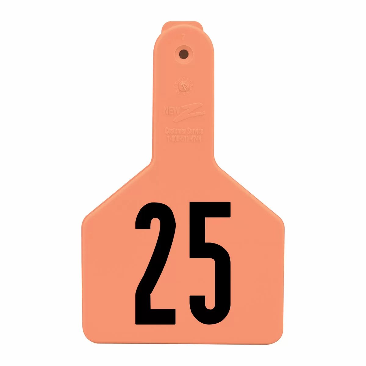 Z Tags® Numbered Long-Neck Calf Ear Tag - No-Snag Tags® - 25/Bag