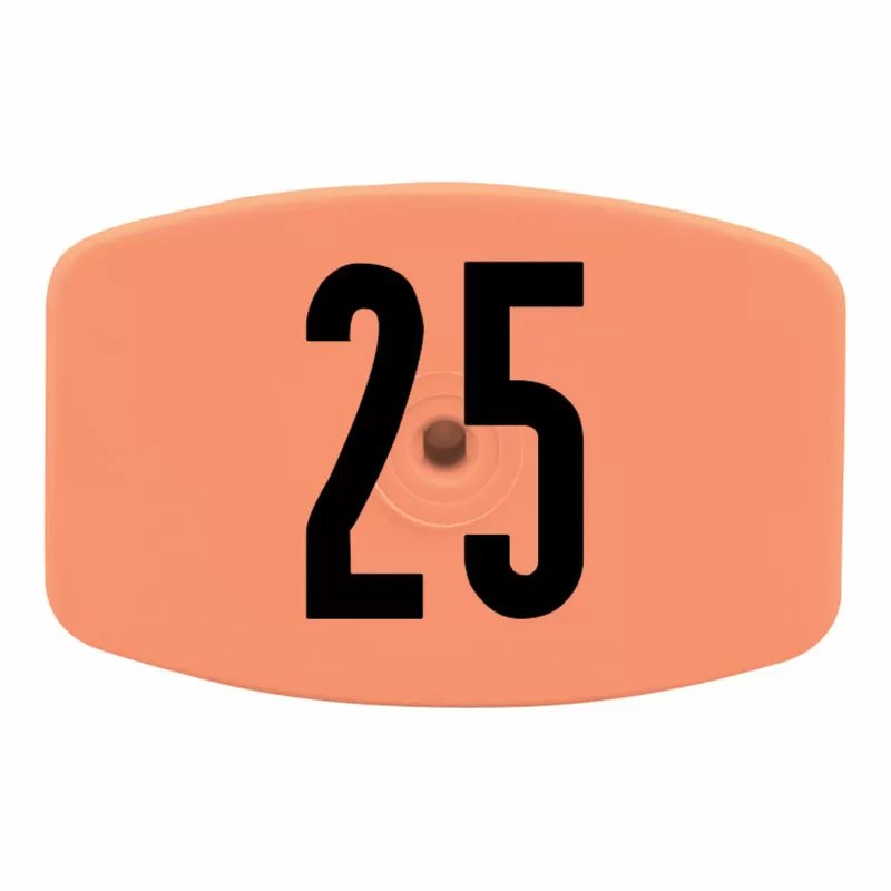 Z Tags® Numbered Hog No-Snag® Ear Tags - 25/Bag