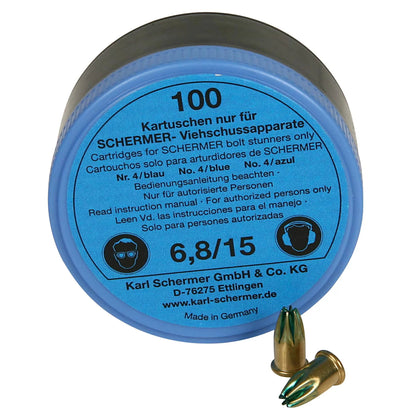 Schermer C-5 Blue Stunner Cartridges - 100/Box