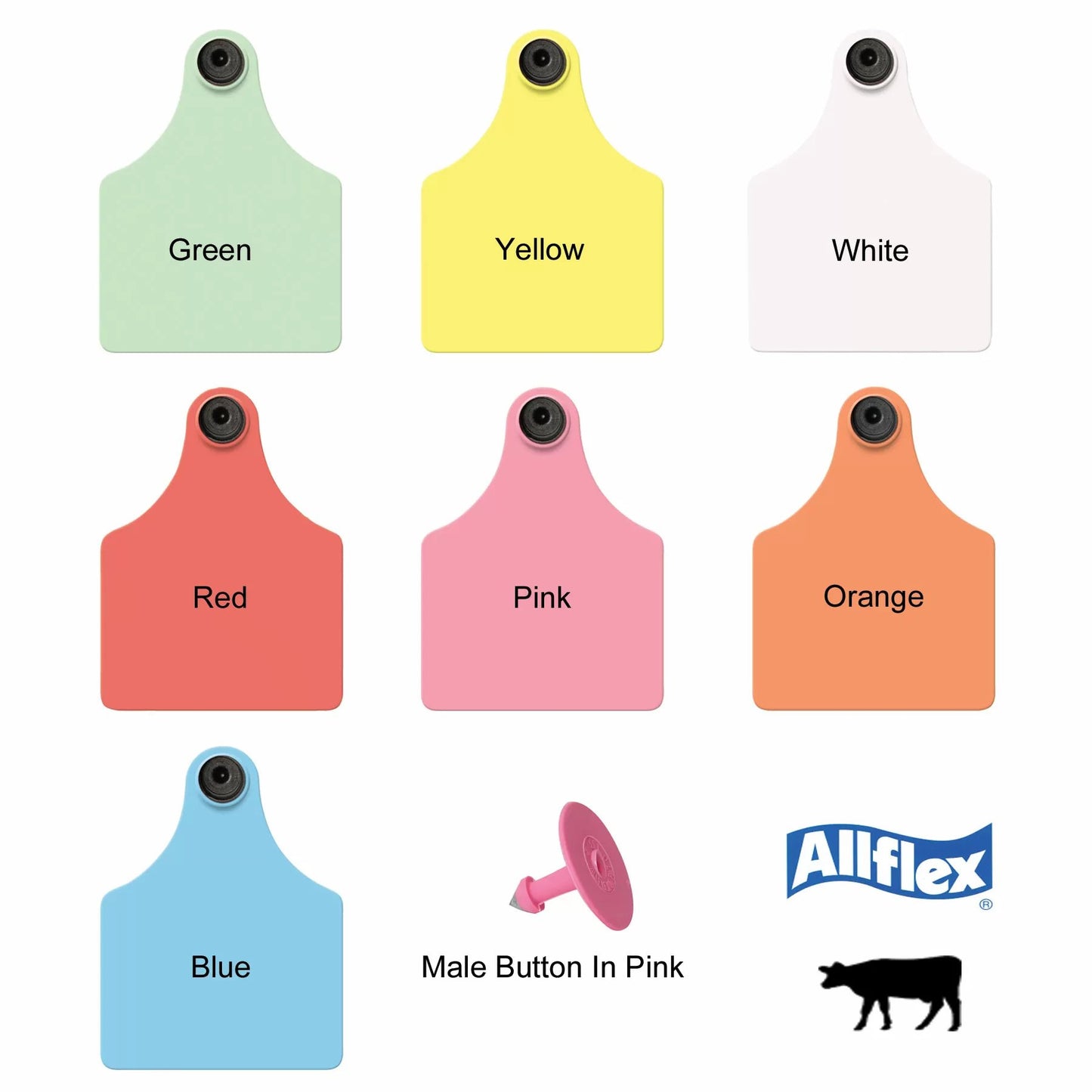 Allflex® Global Maxi Tamperproof™ Beef & Dairy Ear Tag - 25/Bag