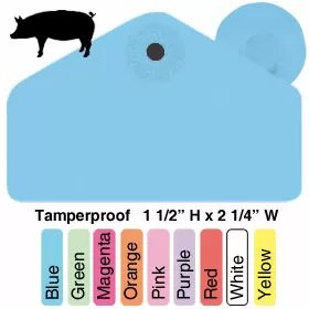 Allflex® Global Tamperproof™ Hog Male Ear Tags - 25/Bag