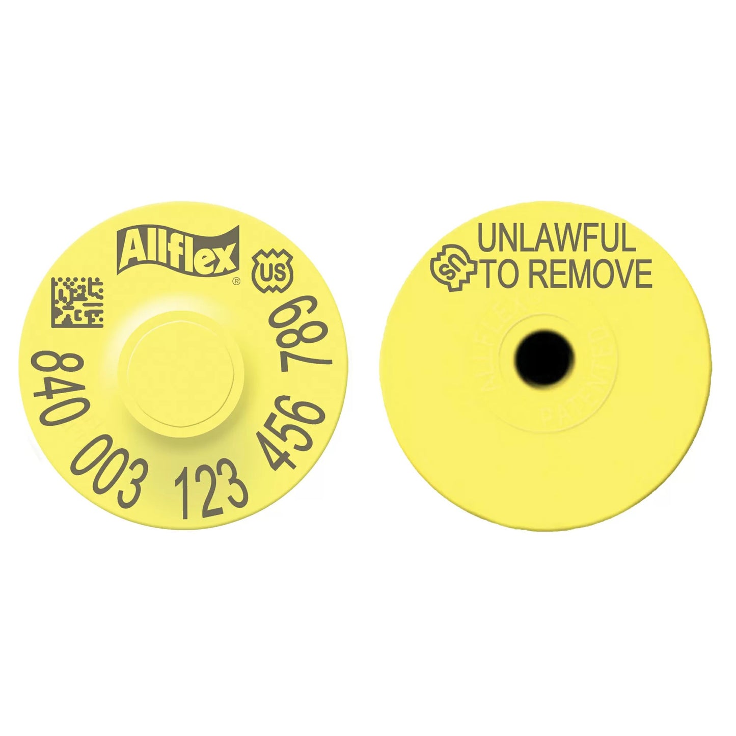 Allflex® 840 Global Small Round Swine Premise ID Ear Tags