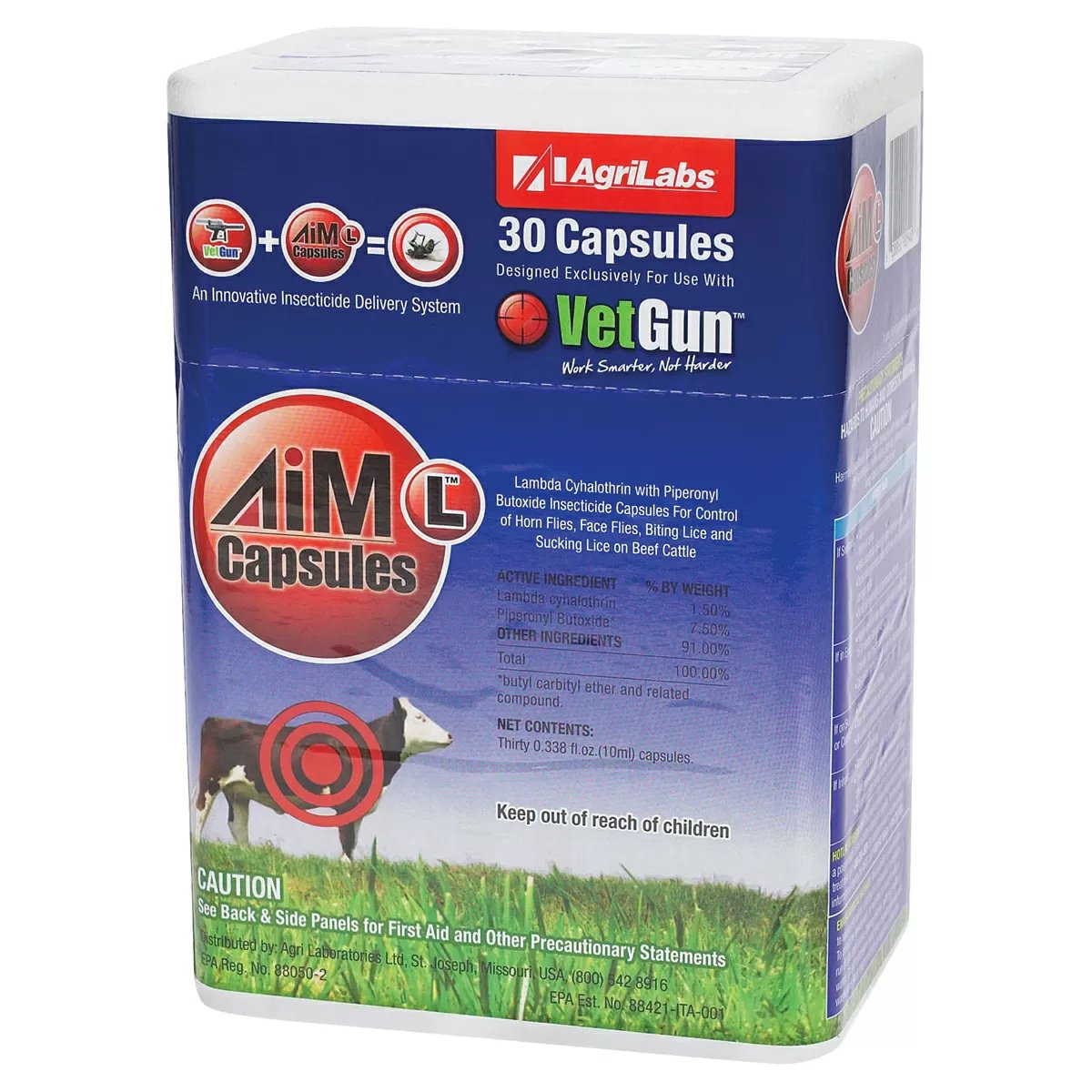 AiM-L™ VetCaps™ For VetGun™ System - 30 Count