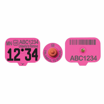 Destron Fearing™ USDA Swine Premise ID PIN Ear Tags - 25/Bag