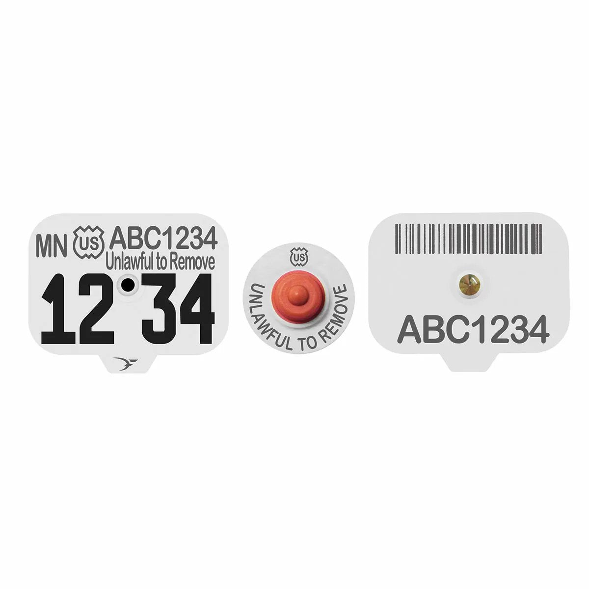 Destron Fearing™ USDA Swine Premise ID PIN Ear Tags - 25/Bag