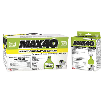 YTex® Max40™ Insecticide Tags w/Buttons